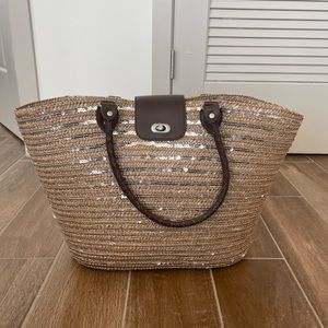 Straw Calypso Tote